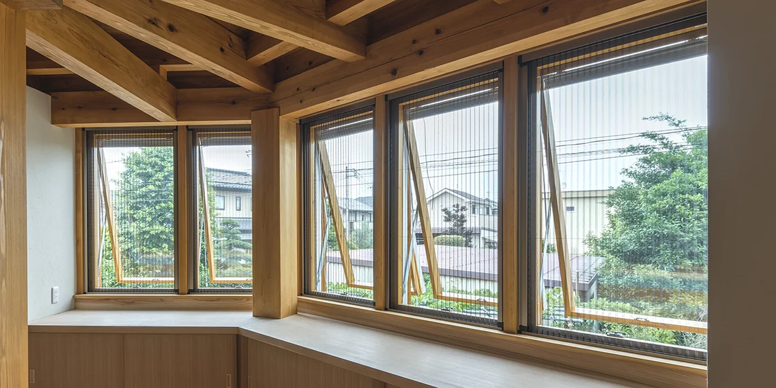 メタコプリーツネット インテリア網戸側面付